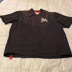 Majestic MLB Miami Marlins windbreaker.